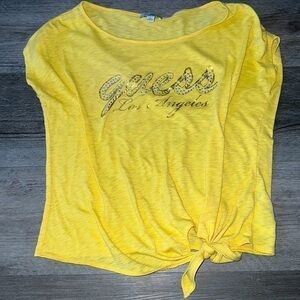 VINTAGE GUESS BEDAZZLED CROPPED TEE